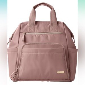 Skip Hop Mainframe Wide Open backpack Diaper Bag  & Changing Pad Pink